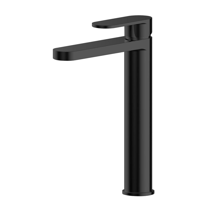 Capri Matt Black Tall Basin Mixer Tap