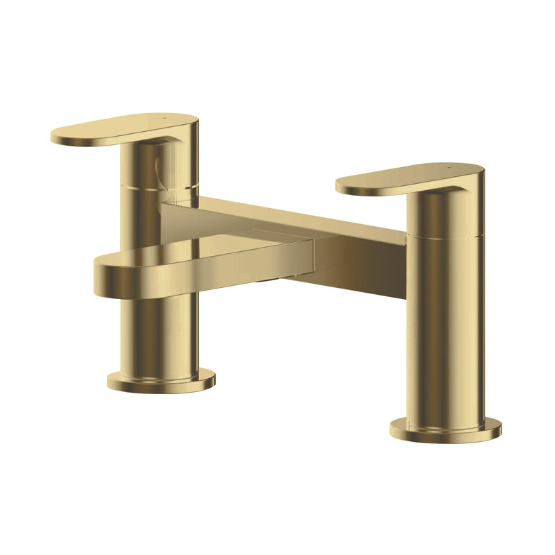 Capri Brushed Brass Bath Filler Tap