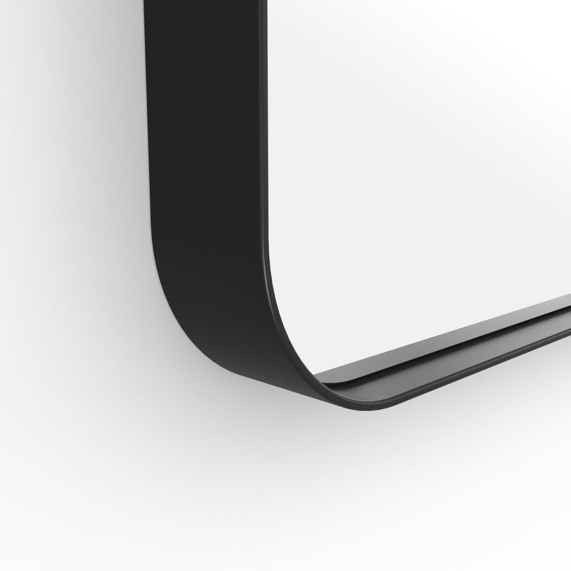 Origins Living City Rectangular Mirror 150x50cm - Matt Black