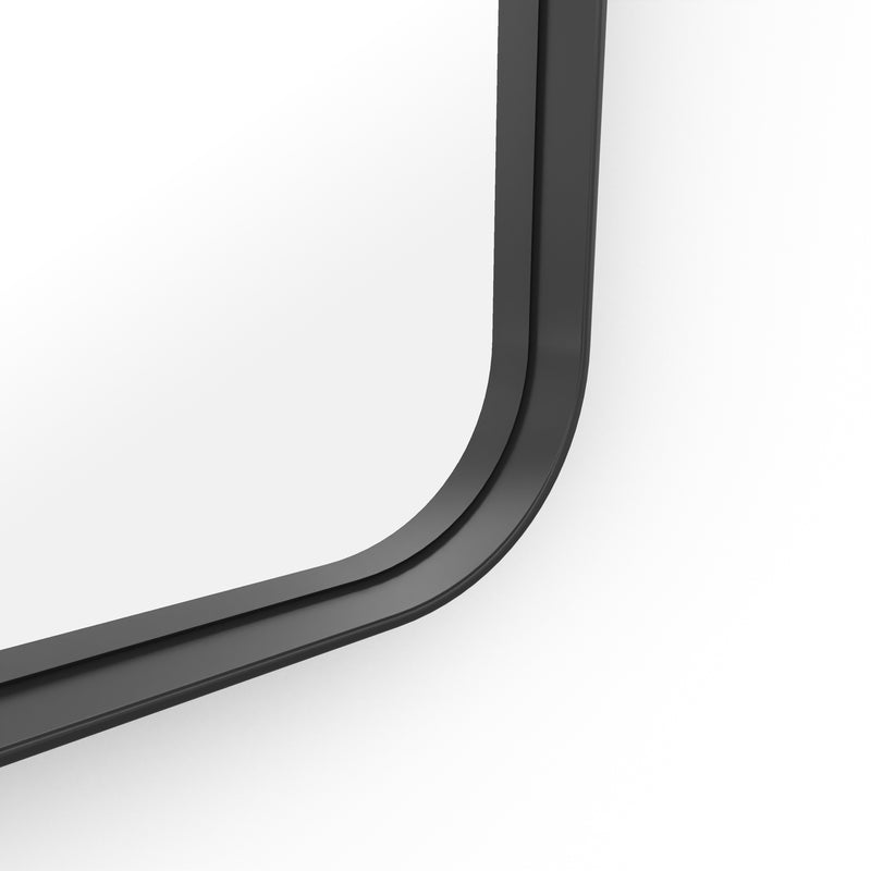 Origins Living City Rectangular Mirror 150x50cm - Matt Black