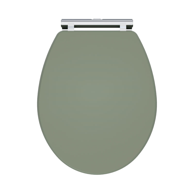 Classique Soft Close Wooden Toilet Seat - Satin Green