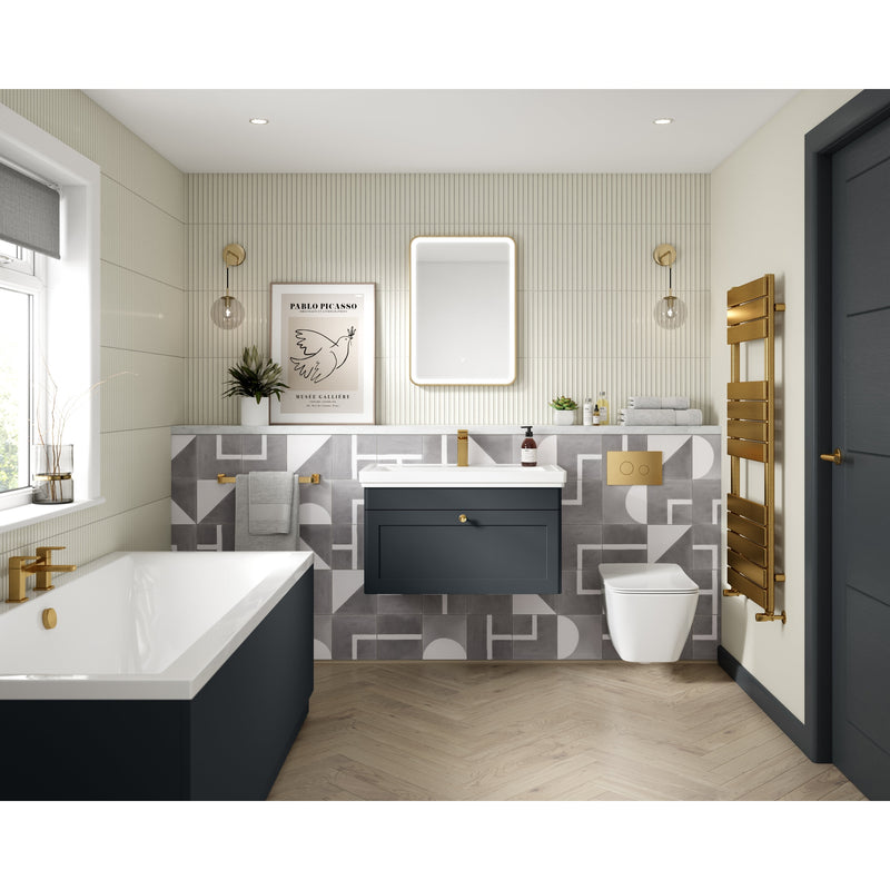 Classique 500mm WC Unit - Soft Black