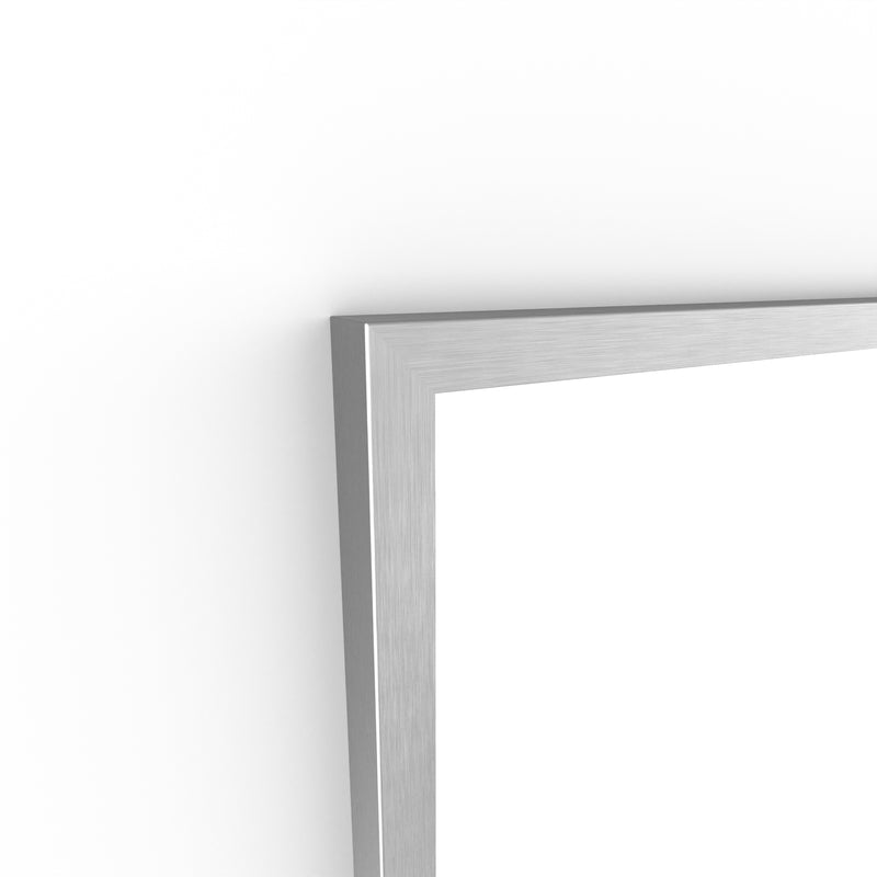 Origins Living Docklands Rectangular Mirror 50x80cm - Brushed Stainless Steel