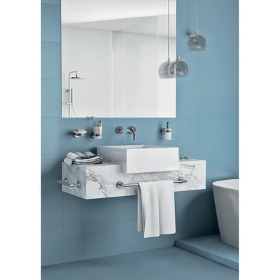 Gedy G Pro Double Toilet Roll Holder with Shelf - Polished Stainless Steel / Chrome