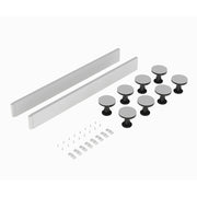 Porto Chrome 6mm Pivot Shower Door With White Stone Resin Tray & Waste - 1000 x 700mm