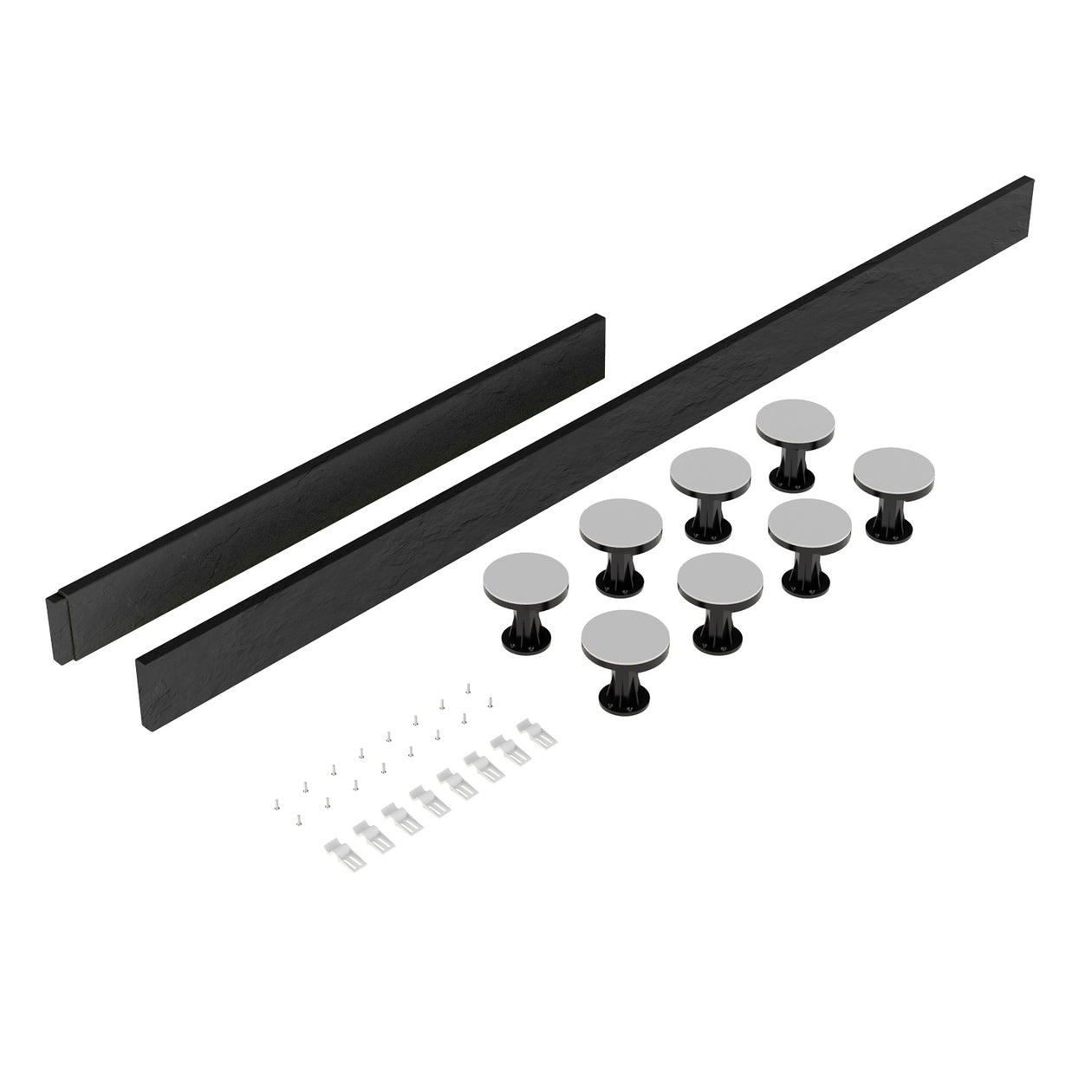 Porto Brushed Brass 6mm Sliding Shower Door With Slate Effect Stone Resin Tray & Waste - 1100 x 700mm