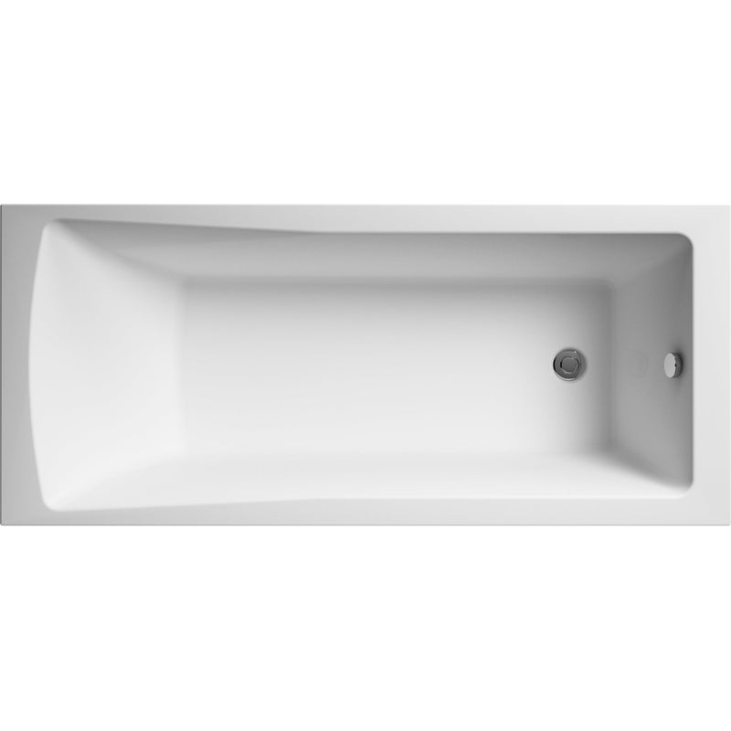 Eternalite Reinforced Square Single Ended Bath - 1700 x 700mm