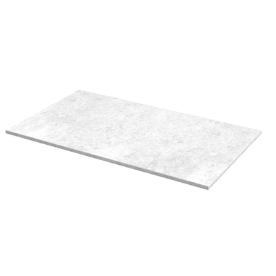 Classique 800mm Wall Hung Vanity Unit With 1 Drawer With White Marble Worktop - Satin Grey