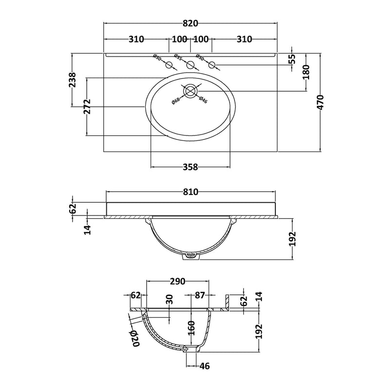 Classique 800mm Wall Hung Vanity Unit With 1 Drawer With White Marble Worktop With Round Basin - Satin Green