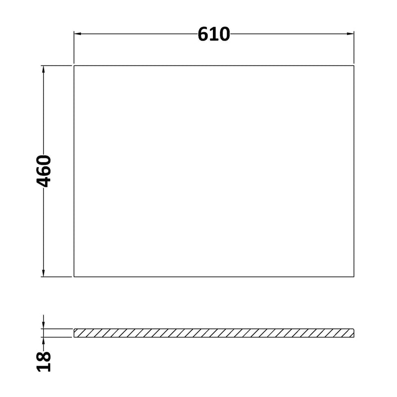 Classique 600mm Floor Standing Vanity Unit With 2 Doors With Carrera Marble Worktop - Soft Black