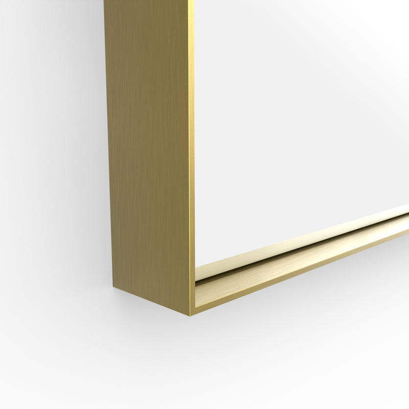Origins Living Newington Rectangular Mirror 60x80cm - Brushed Brass