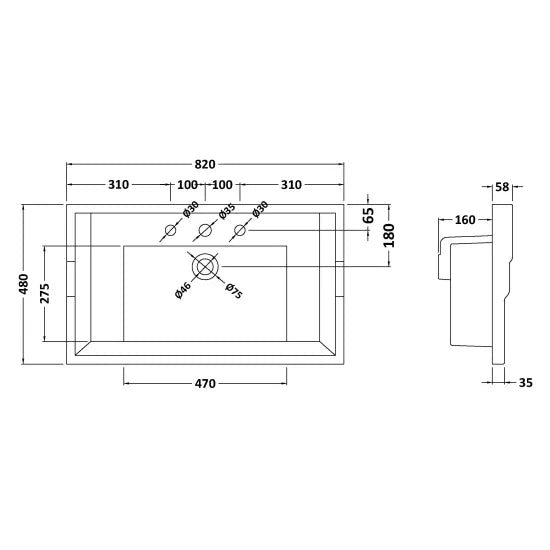 Classique 800mm Wall Hung Vanity Unit With 1 Drawer With Traditional Basin - Satin Green