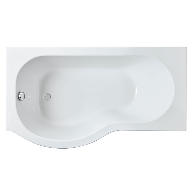 P-Shaped Shower Bath - 1500mm x 850mm, Left Hand
