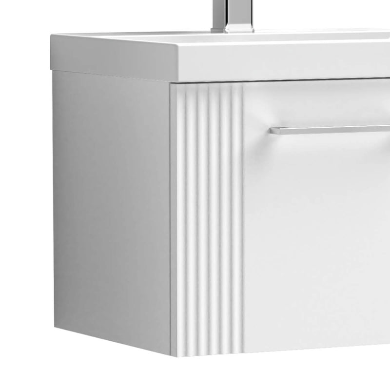 Nuie Deco 500 x 383mm Wall Hung Vanity Unit With 1 Drawer & Ceramic Basin