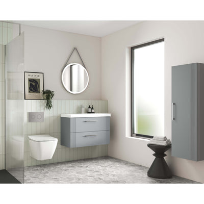 Nuie Deco 500 x 383mm Wall Hung Vanity Unit With 1 Drawer & Ceramic Basin