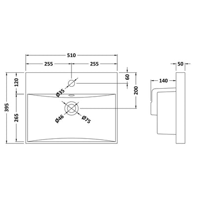 Lana 500mm Floorstanding 2 Door Vanity Unit & Basin - Satin Green