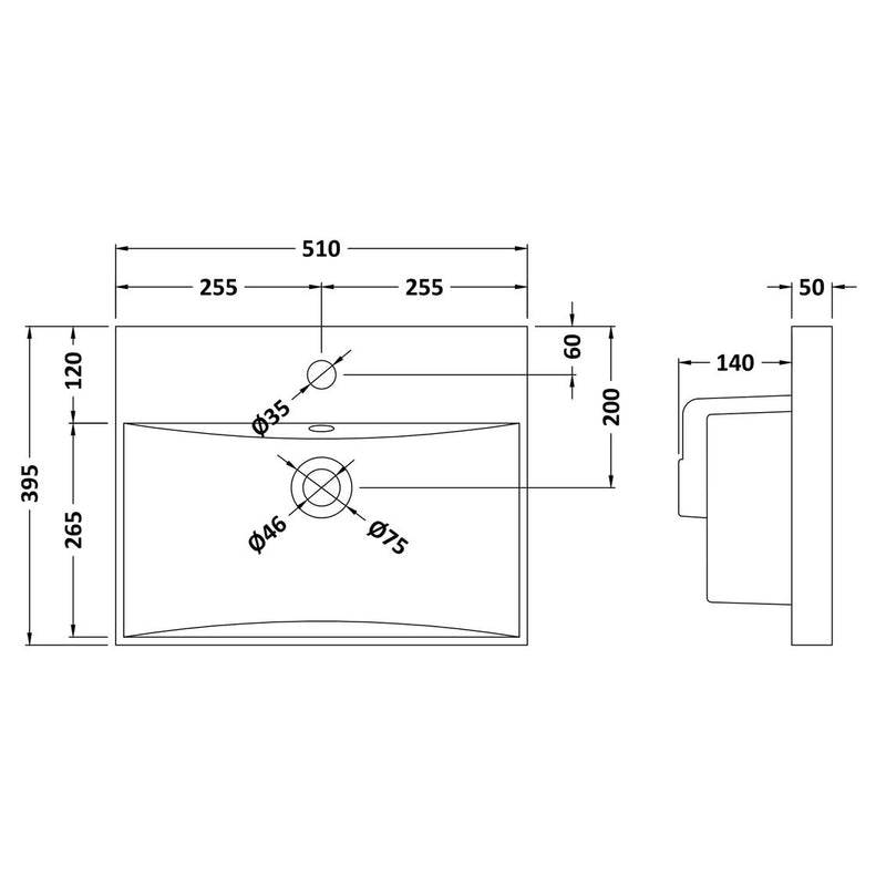 Lana 500mm Floorstanding 2 Door Vanity Unit & Basin - Satin Green