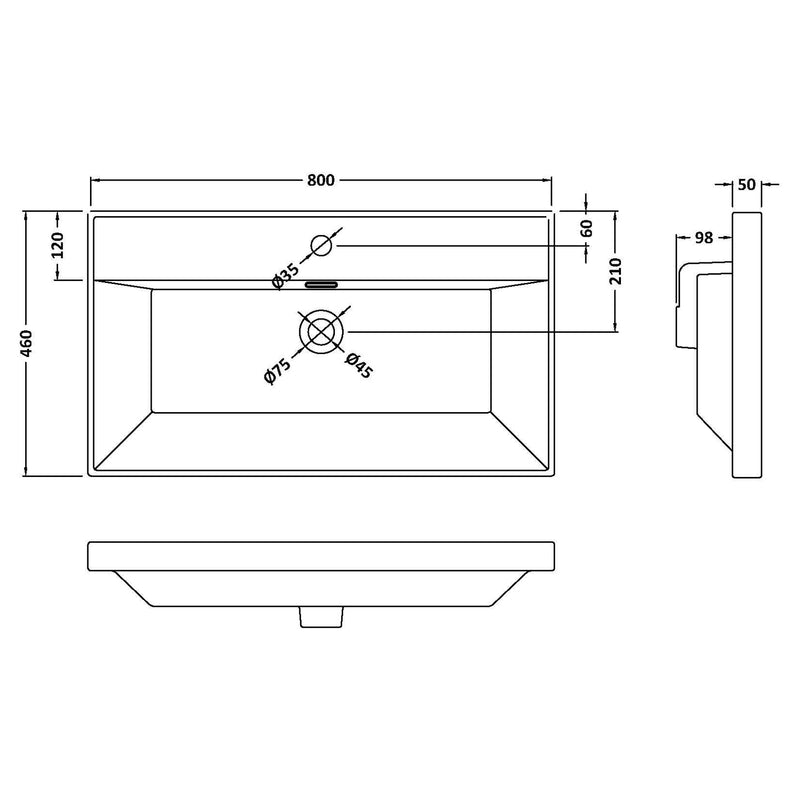 Classique 800mm Floor Standing Vanity Unit With 2 Doors With Thin Edge Ceramic Basin - Satin Green