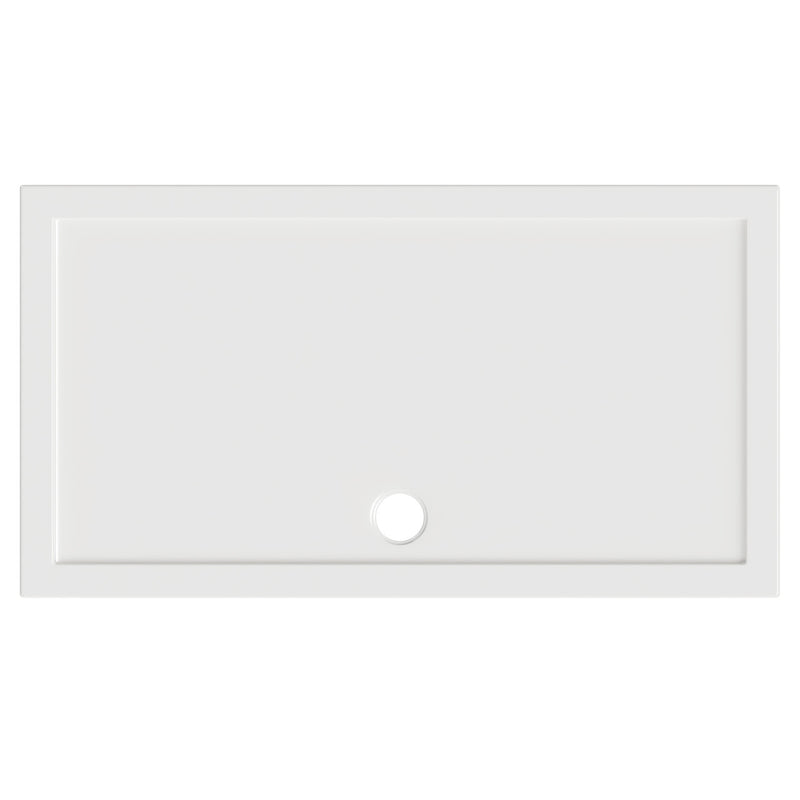 Stone Resin 40mm Rectangular Shower Tray & Waste 1600 x 760mm