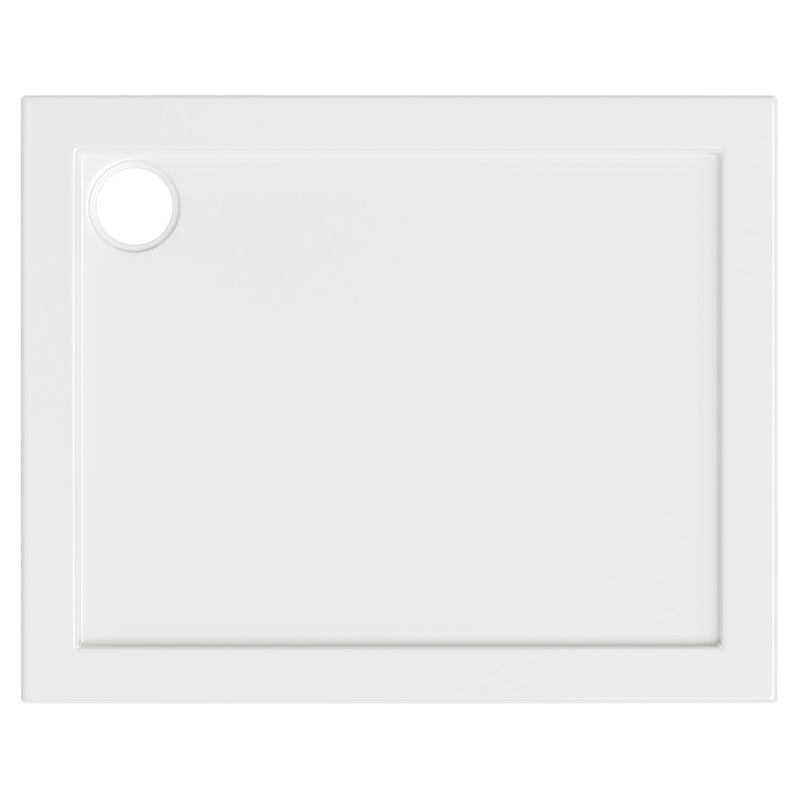 Stone Resin 40mm Rectangular Shower Tray & Waste 900 x 800mm