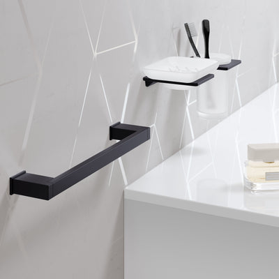 Sonia S Cube Soap Dish - Black