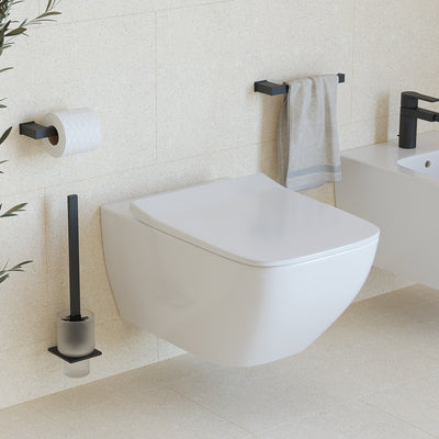 Sonia S Cube Open Towel Bar - Black