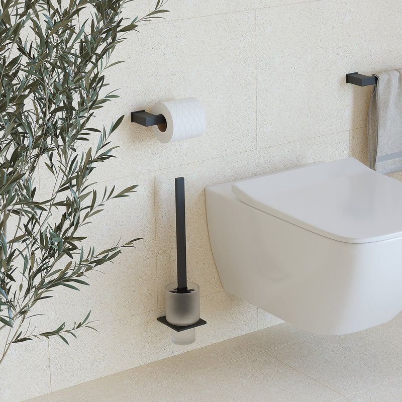 Sonia S Cube WC Brush Set - Black