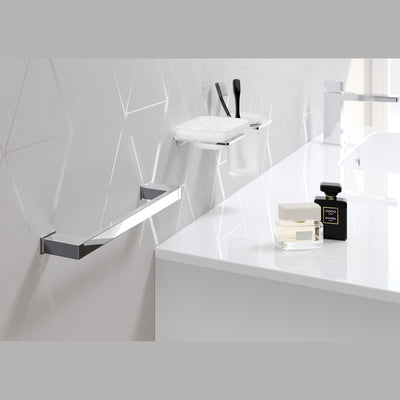 Sonia S Cube WC Brush Set - Chrome