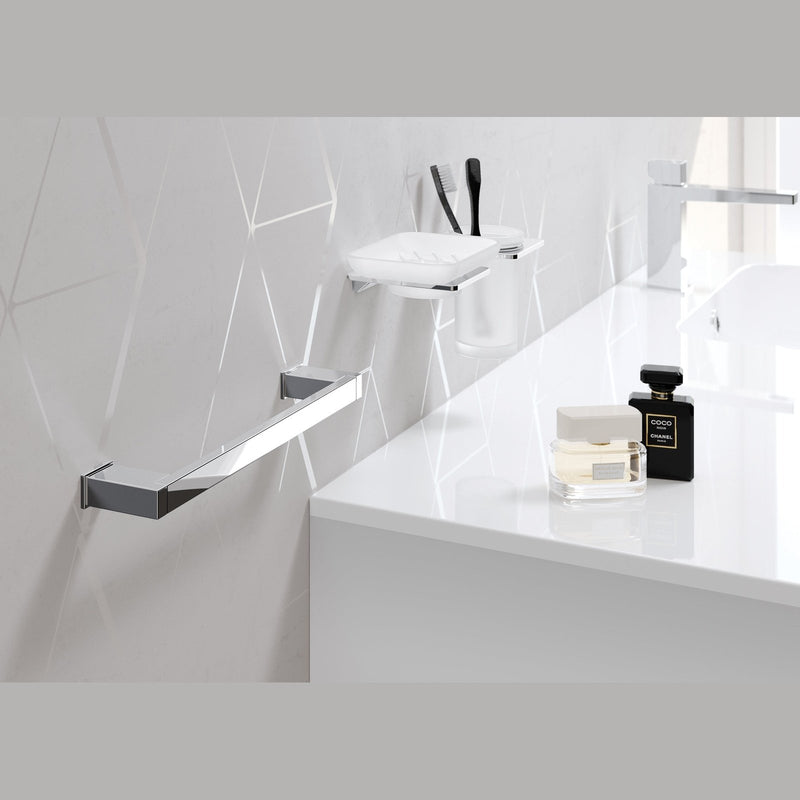 Sonia S Cube WC Brush Set - Chrome