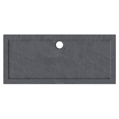 Slate Effect Stone Resin Rectangular Shower Tray & Waste 1700 x 700mm