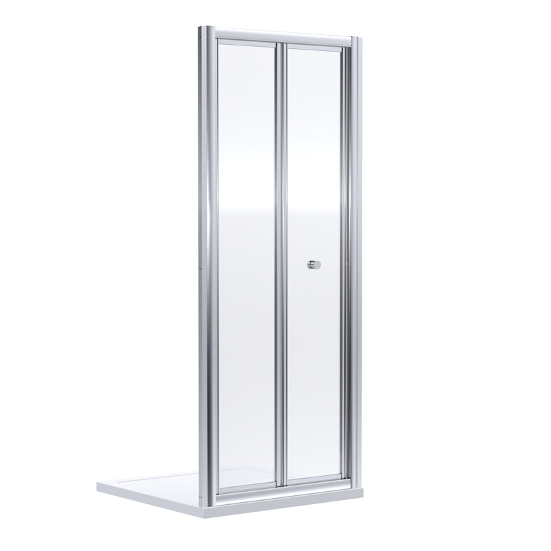 Porto 4mm Bi-Fold Shower Door - 1200mm, 1900mm High, Chrome