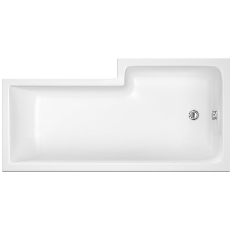 Square Shower Bath - 1500mm x 850mm, Left Hand