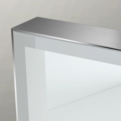 Origins Living Tate Light Rectangular Mirror 120x70cm - Polished Aluminium