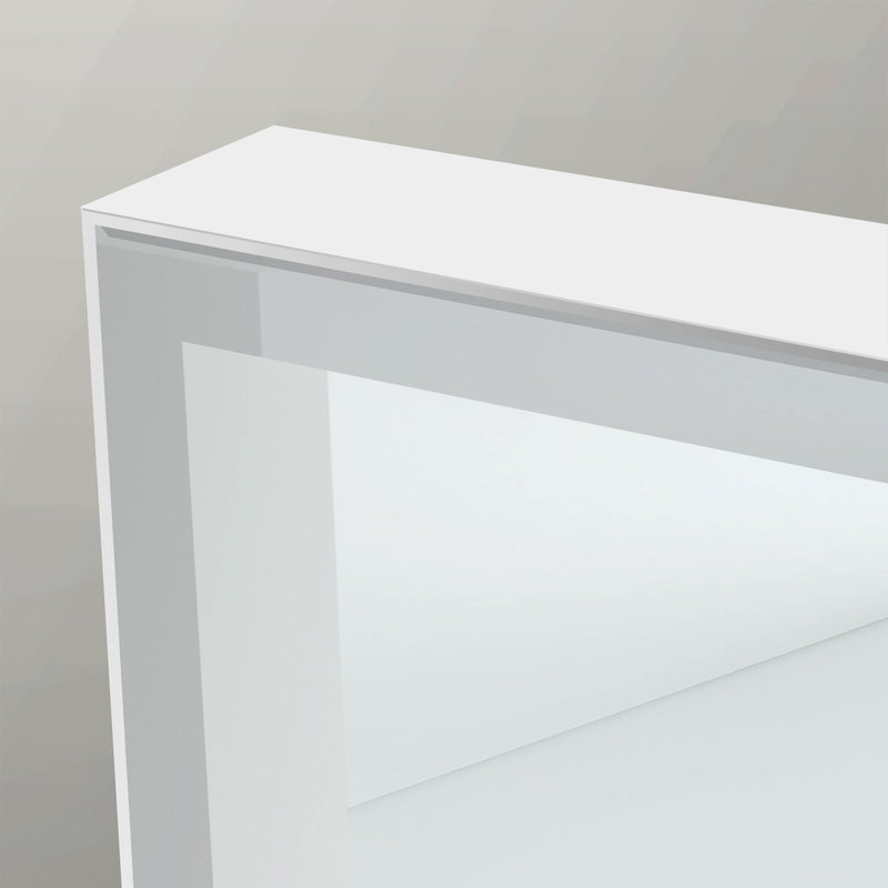 Origins Living Tate Light Rectangular Mirror 60x80cm - Matt White