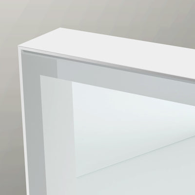 Origins Living Tate Light Rectangular Mirror 120x70cm - Matt White