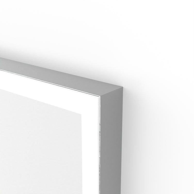 Origins Living Tate Light Rectangular Mirror 60x80cm -  Polished Aluminium