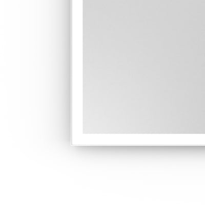 Origins Living Tate Light Rectangular Mirror 120x70cm - Matt White