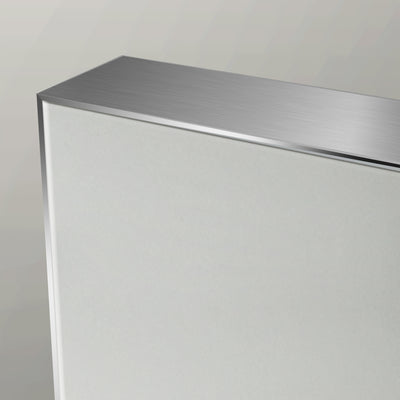 Origins Living Tate Rectangular Mirror 100x70cm - Polished Aluminium