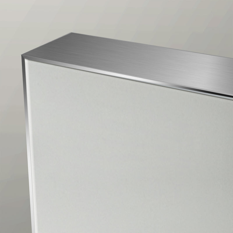 Origins Living Tate Rectangular Mirror 100x70cm - Polished Aluminium