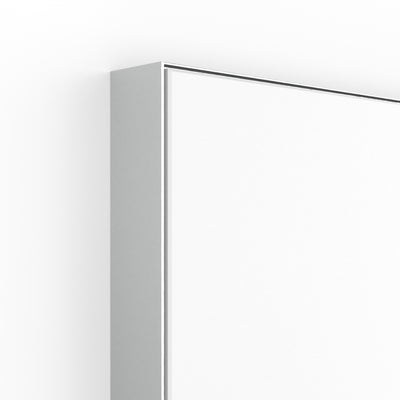 Origins Living Tate Rectangular Mirror 100x70cm - Polished Aluminium