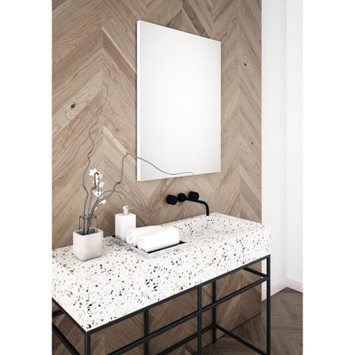 Origins Living Tate Rectangular Mirror 100x70cm - Matt White