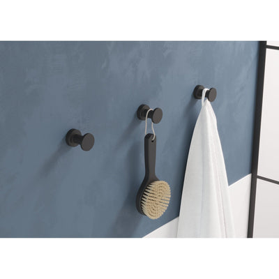 Sonia Tecno Project Open Towel Ring - Matt Black