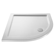 Porto Brushed Brass 6mm Quadrant Shower Enclosure With White Stone Resin Tray & Waste - 800 x 800mm