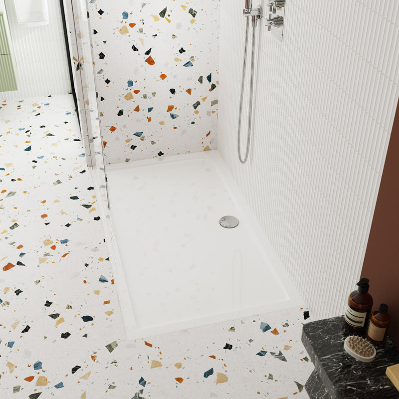 Stone Resin 40mm Rectangular Shower Tray & Waste 1500 x 900mm