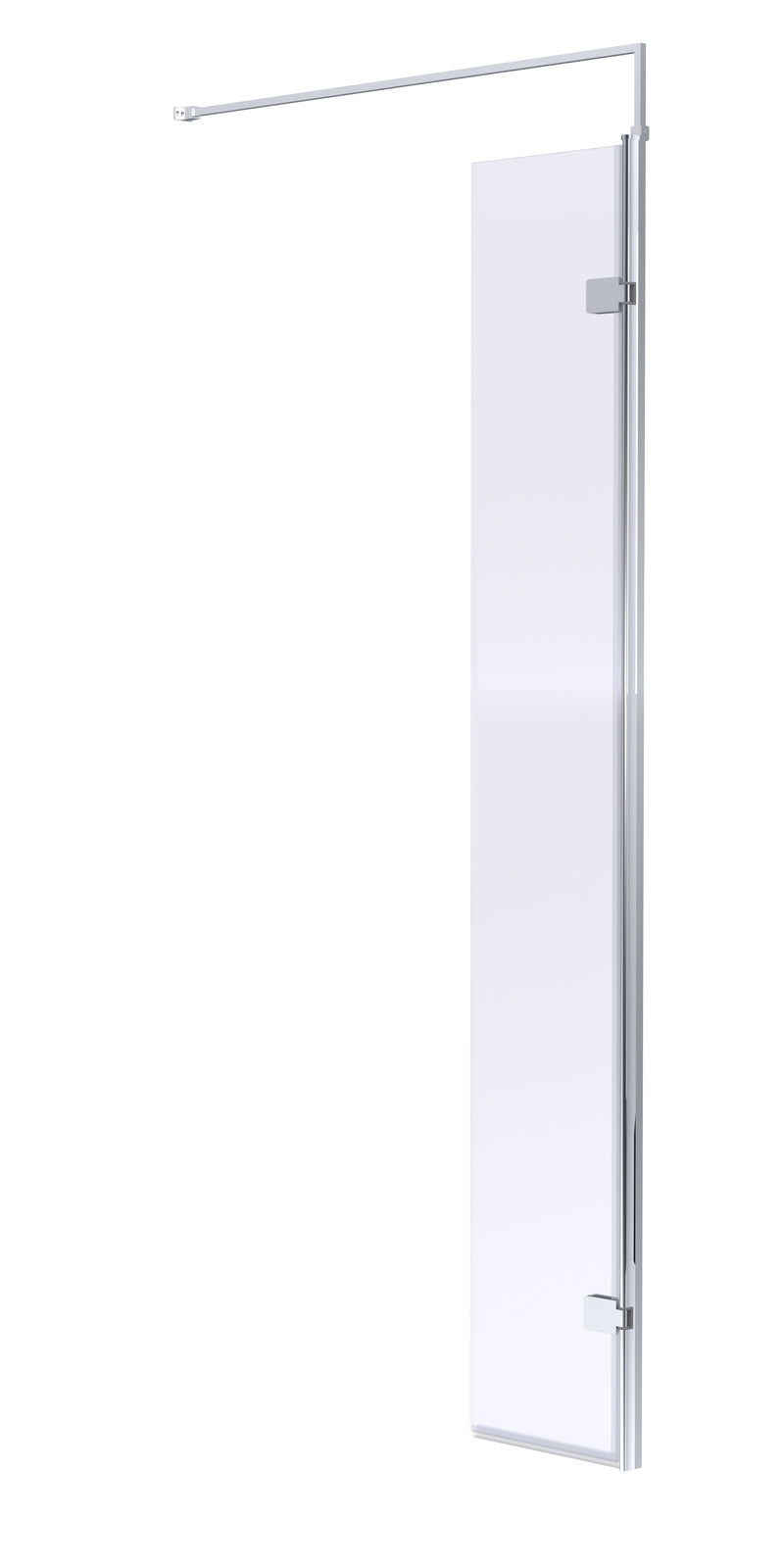 300mm Hinged Return For 8mm, 1950mm Wetroom Screen - Chrome