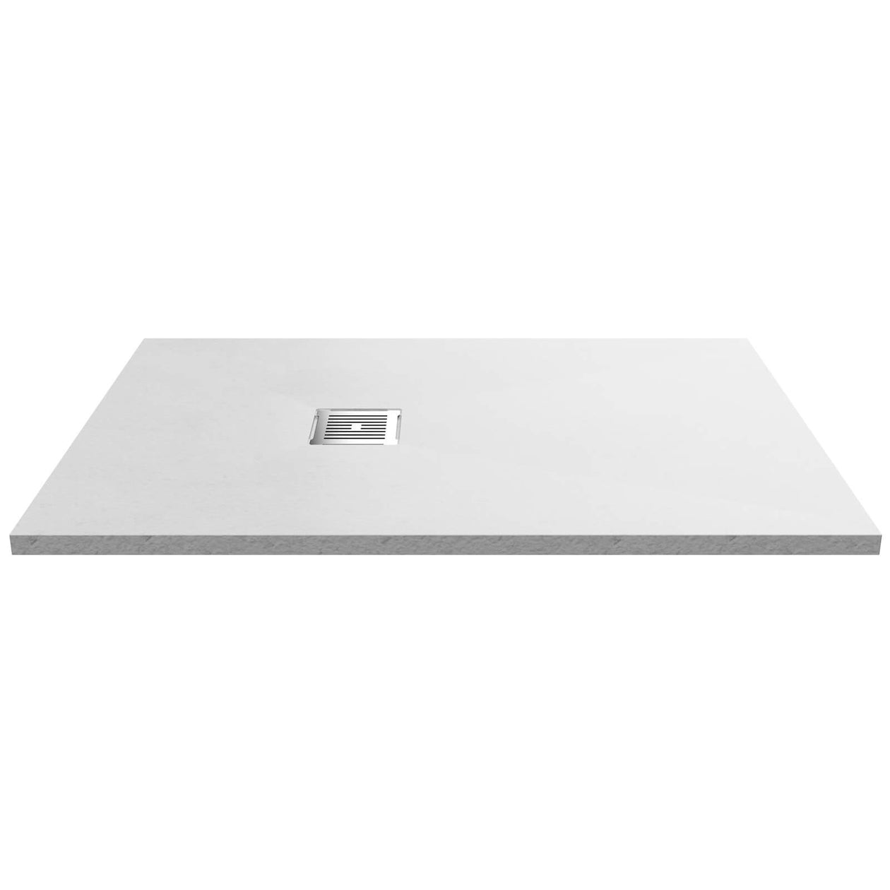 Nuie Slimline White Slate Rectangular Shower Tray - 1200 x 900mm