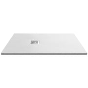 Nuie Slimline White Slate Rectangular Shower Tray - 1200 x 900mm