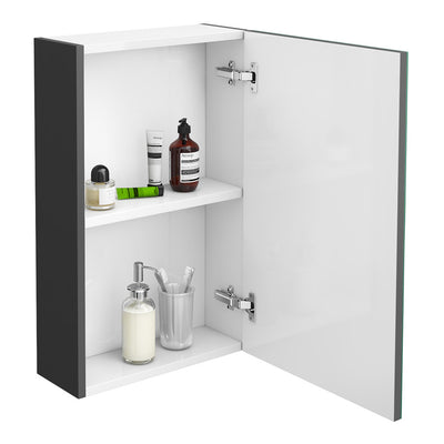 Cape 450mm Mirror Cabinet - Gloss Grey