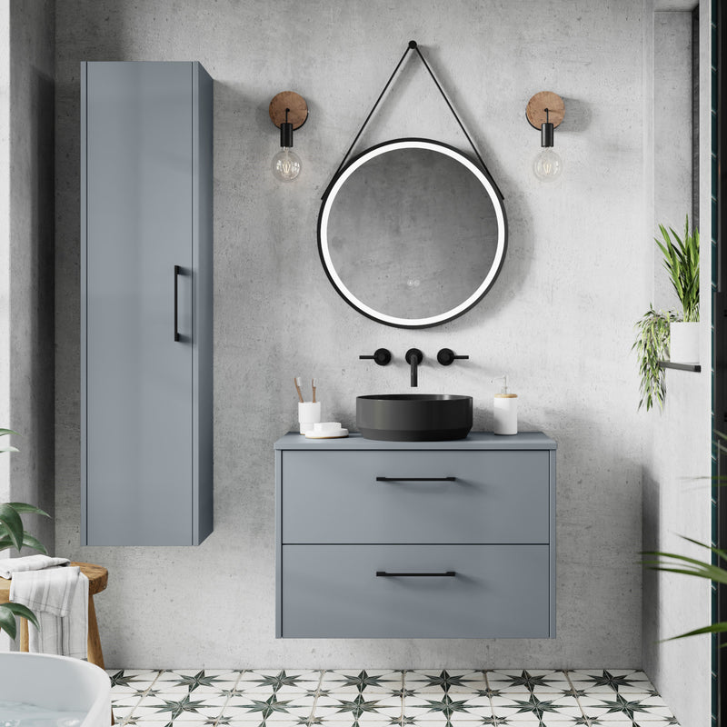 Hudson Reed Juno Wall Hung 800mm Vanity Unit With 2 Drawers & Ceramic Basin