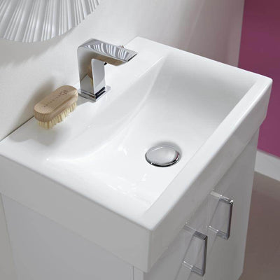 Howden 450mm Cloakroom Wall Hung Vanity Unit & Basin - Gloss White